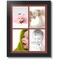 ArtToFrames Collage Photo Picture Frame with 4 - 5x7 inch Openings, Framed in Black with Over 62 Mat Color Options and Regular Glass (CSM-3926-2153)